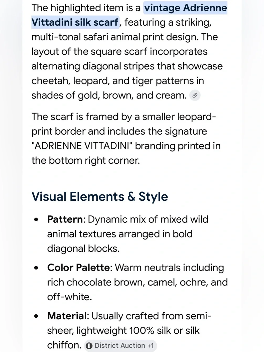 Adrienne Vittadini Animal-Print Diagonal Square Sheer Silk Scarf